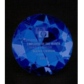 3" Sapphire Diamond Crystal Paperweight